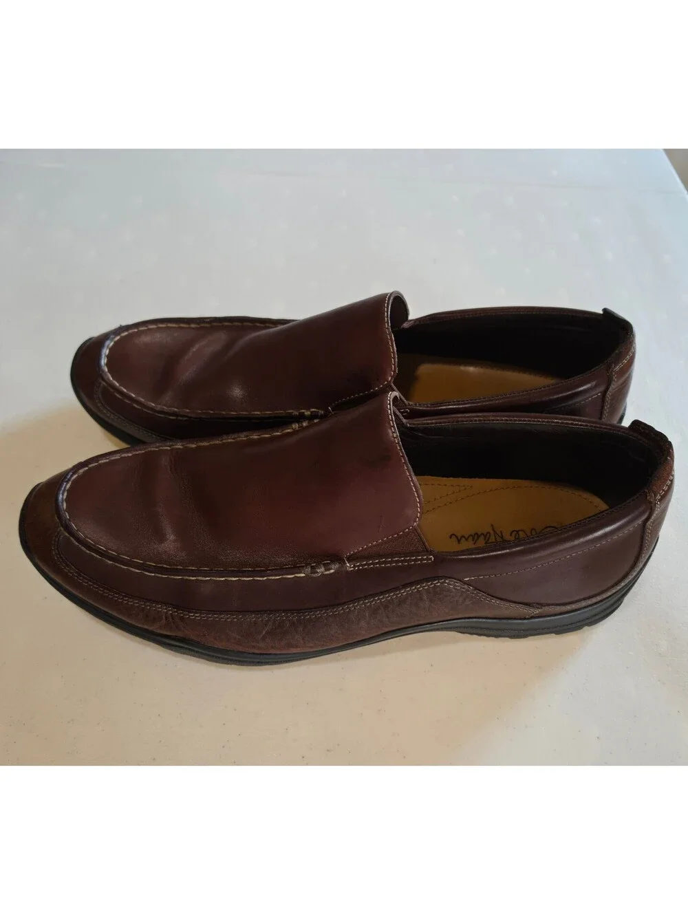 Cole Haan Men's Brown Leather Slip-On Loafers Size 11.5 M